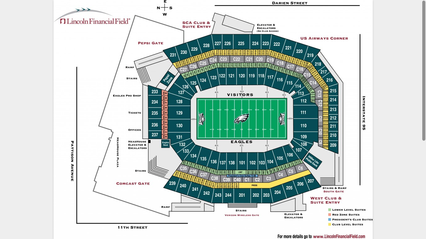 Eagles Seating Chart